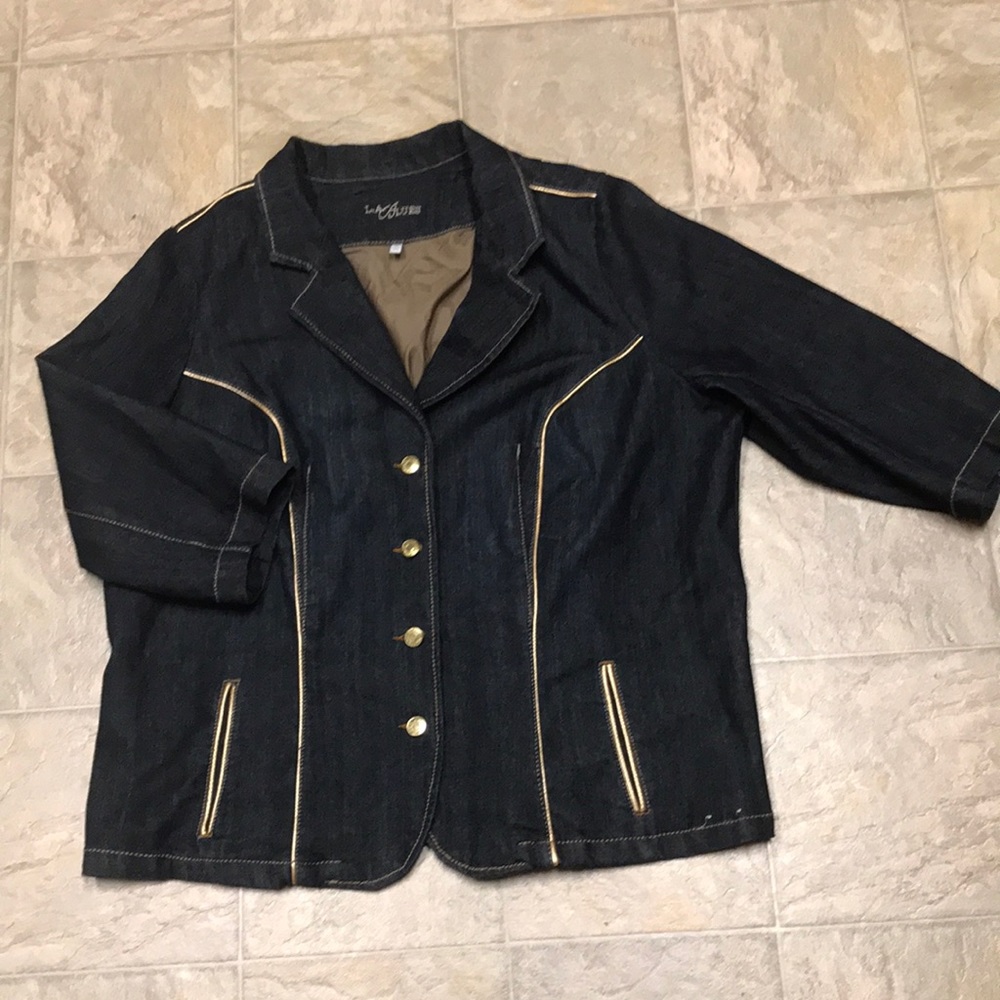 L.A. Blues denim blazer 20. NWOT.
